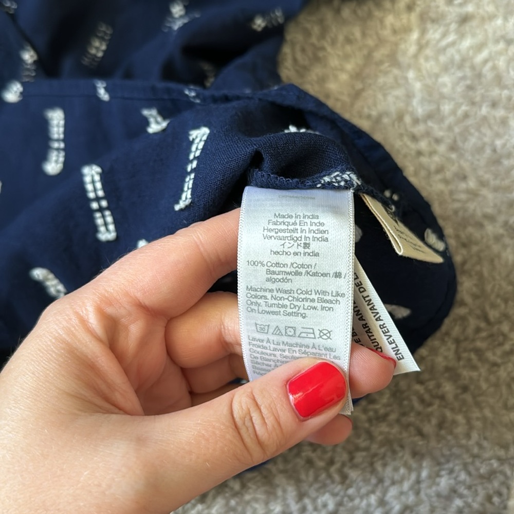 MADEWELL - NWT blue/white top - Picture 3 of 6